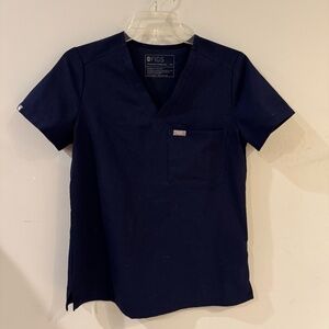 SOLD navy figs scrub top